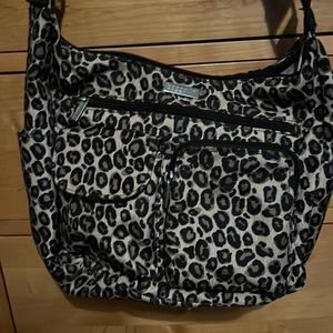 Baggallini animal print cross over